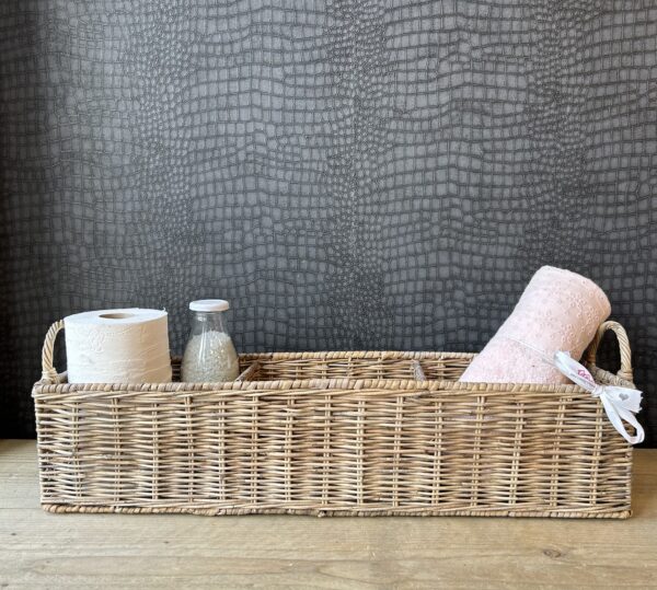 Rieten rechthoekige mand - Afbeelding 5
