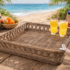 Rieten Dienblad 50 CM