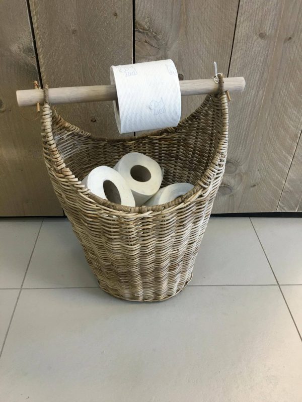 Rieten Toiletrol houder - Afbeelding 3