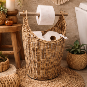 Rieten Toiletrolhouder Rollenmand