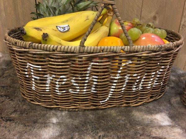Rieten Fruitmand Fresh - Afbeelding 3