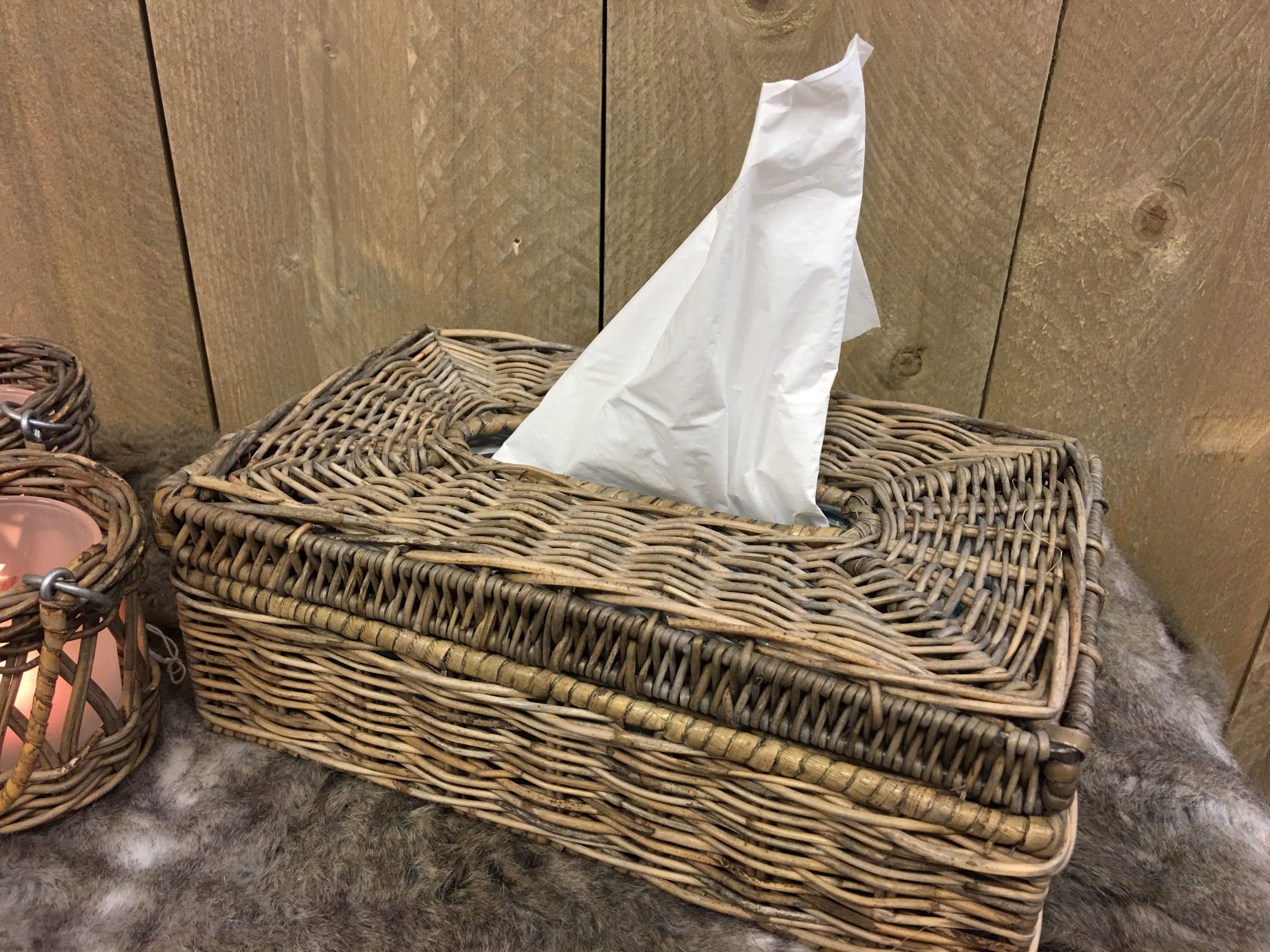 Rieten Box - Decoshoppen Tissue onmisbaar in elk