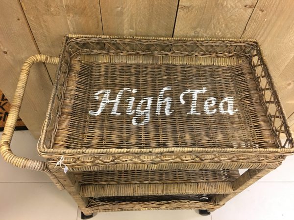 Rieten Thee Kar - Afbeelding 4