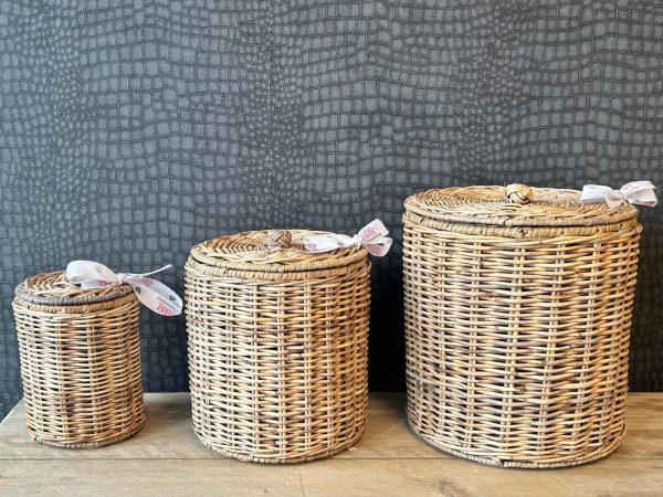 Rieten Voorraad Potten 3x - Afbeelding 5