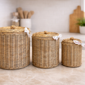 Rieten Voorraadpotten