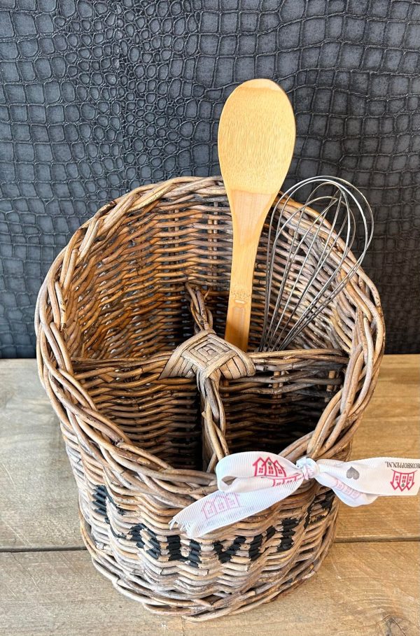 Rieten couverts bestekmand - Afbeelding 5