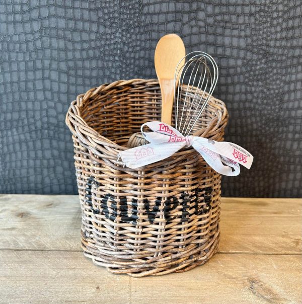 Rieten couverts bestekmand - Afbeelding 7