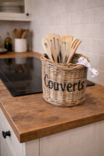 Rieten couverts bestekmand