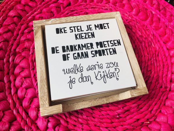 Houten onderzetters met tekst - Afbeelding 11