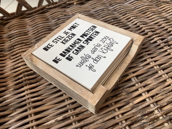 Houten onderzetters met tekst - Afbeelding 13