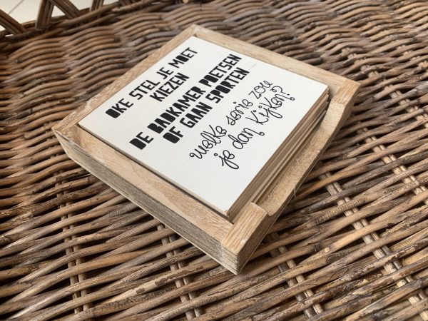 Houten onderzetters met tekst - Afbeelding 12