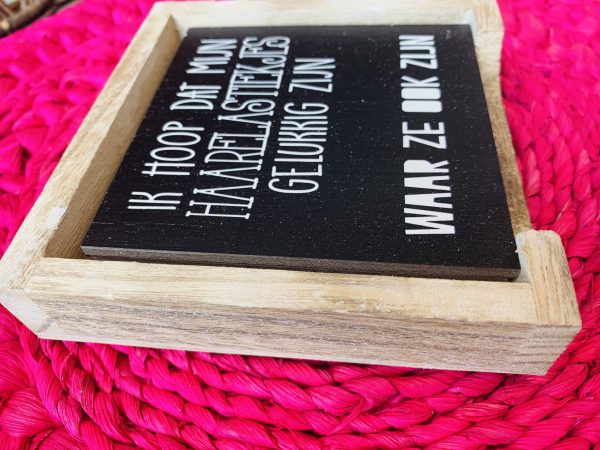 Houten onderzetters met tekst - Afbeelding 4