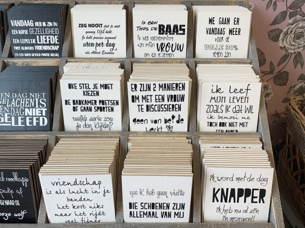 Houten onderzetters met tekst - Afbeelding 21