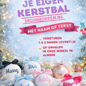 Kerstbal eigen tekst
