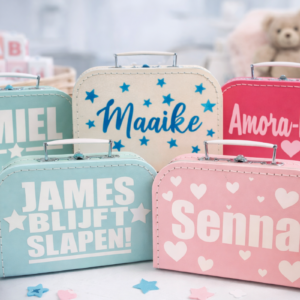 Kinderkoffertje – Eigen Ontwerp | Gepersonaliseerd met Naam & Tekst