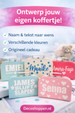 Kinderkoffertje – Eigen Ontwerp | Gepersonaliseerd met Naam & Tekst