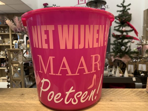 Niet wijnen maar poetsen