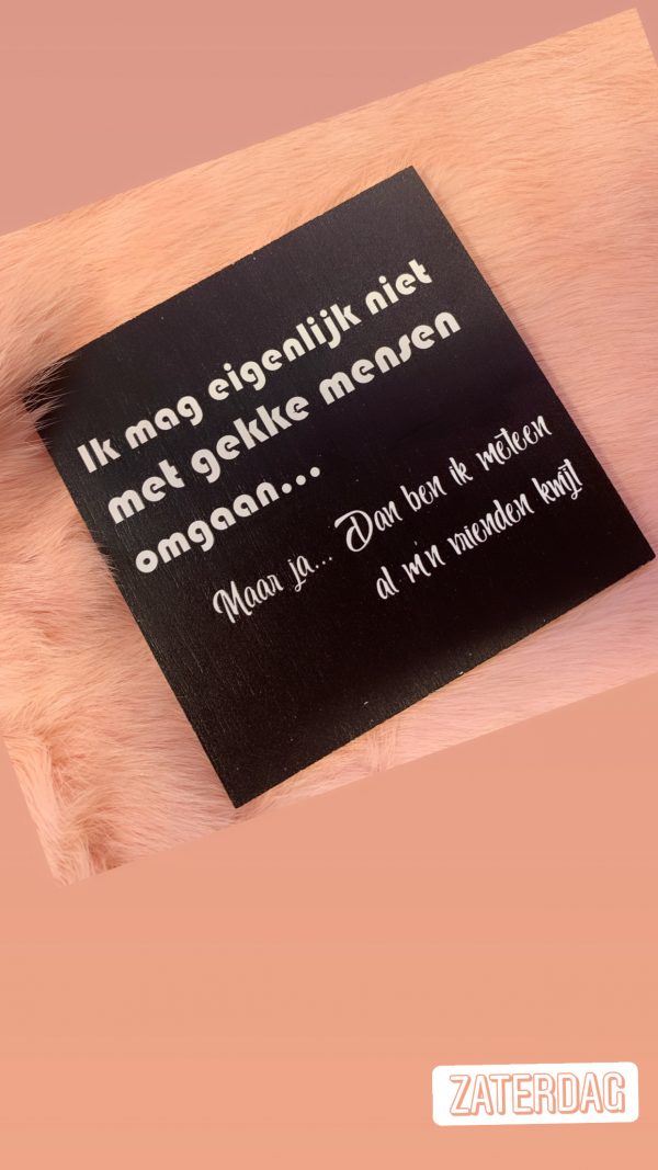 Houten onderzetters met tekst - Afbeelding 24