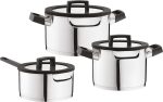 Downdraft 6-delig pannenset