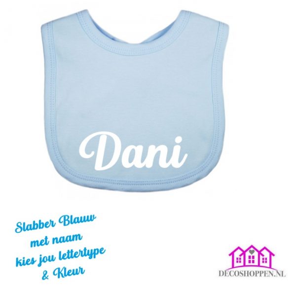 Slabber Blauw met naam - Afbeelding 7
