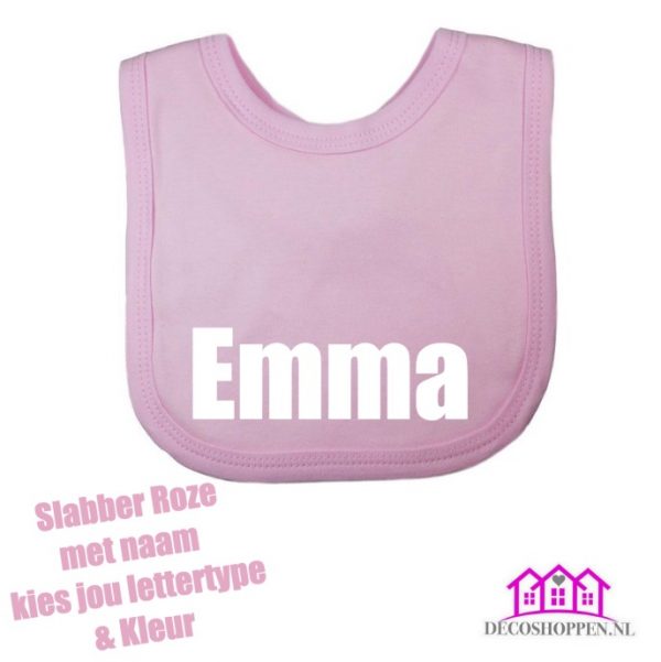 Slabber Roze met naam - Afbeelding 7