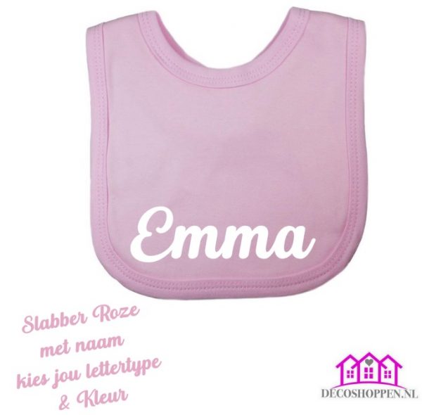 Slabber Roze met naam