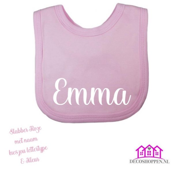 Slabber Roze met naam - Afbeelding 9