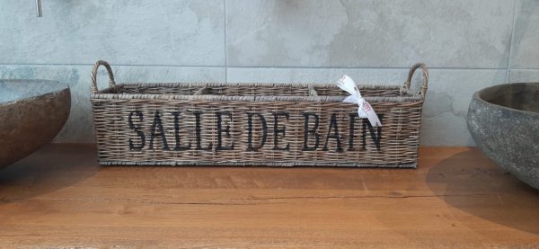 Rieten badkamermand Salle De Bain - Afbeelding 2