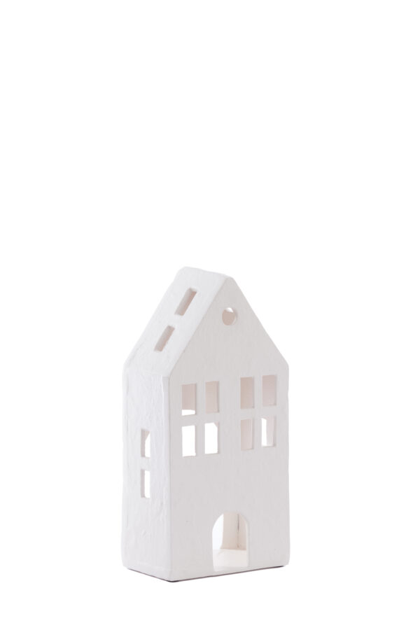 Decoratie huisje Creme 30cm