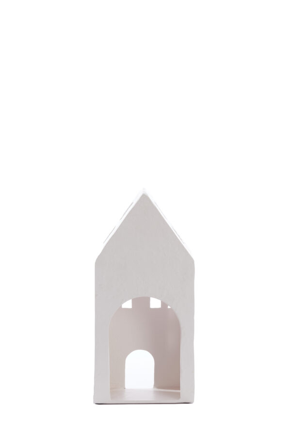 Decoratie huisje Creme 30cm - Afbeelding 5