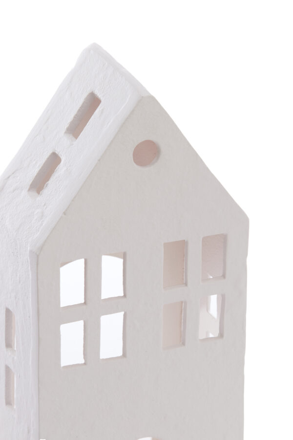 Decoratie huisje Creme 30cm - Afbeelding 2