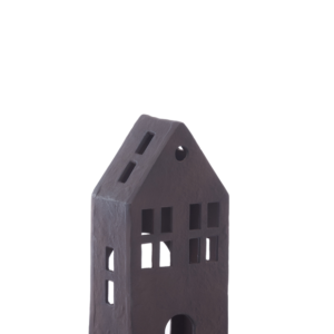 Decoratie huisje Bruin 30cm