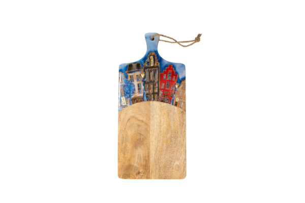 Kaasplank Grachtenhuizen 35cm