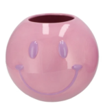 Smiley Vaas Licht roze