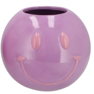 Smiley Vaas Paars