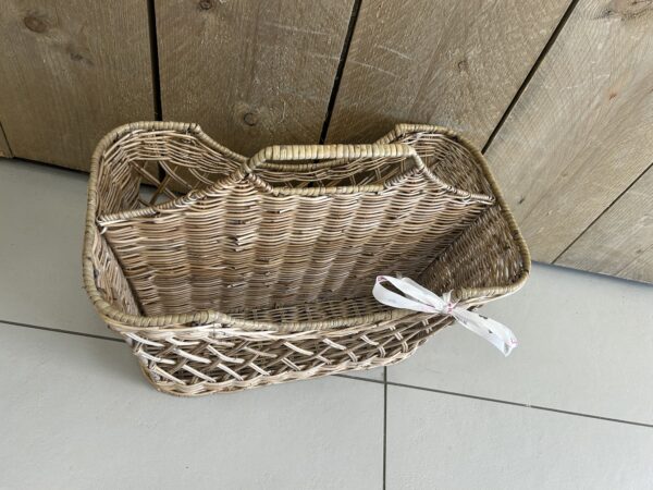 Rieten lectuurmand open weave - Afbeelding 3