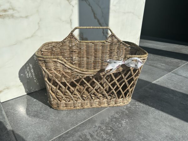 Rieten lectuurmand open weave - Afbeelding 6