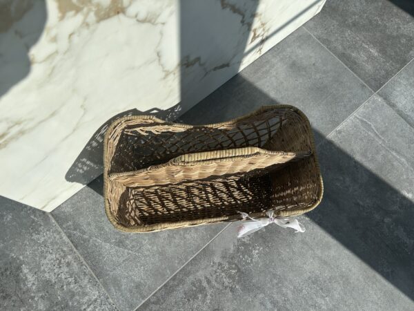 Rieten lectuurmand open weave - Afbeelding 4