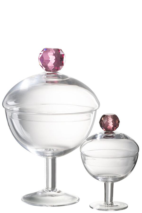 Voorraadpot Diamant L Roze - Afbeelding 4