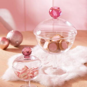 Voorraadpot Diamant L Roze
