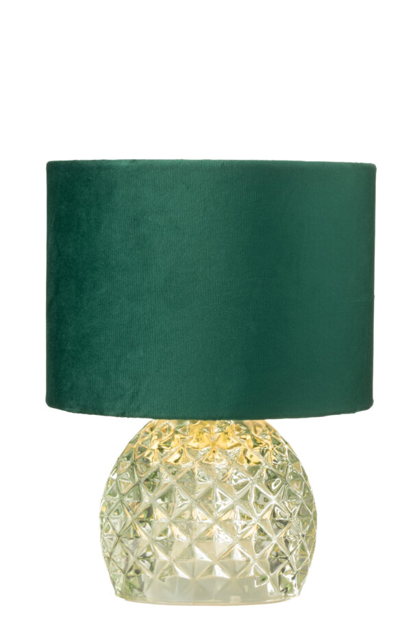Tafellamp Glas LED Licht groen - Afbeelding 4