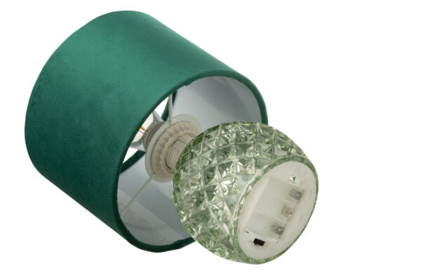 Tafellamp Glas LED Licht groen - Afbeelding 2