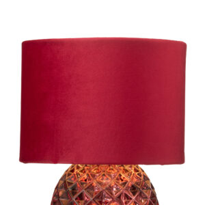 Tafellamp Glas LED Bordeauxrood