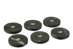 Onderzetters Marmer Zwart set 6