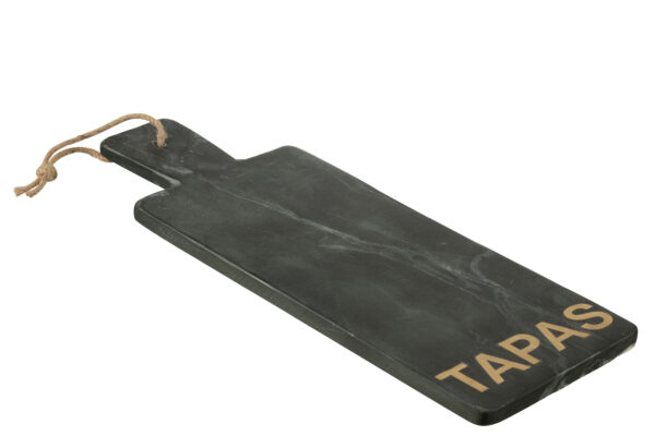 Tapas Plank Marmer Zwart