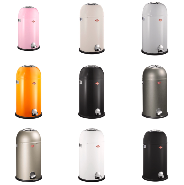 WESCO® Kickmaster 33 Liter – Retro Prullenbak met Stijl en Functionaliteit