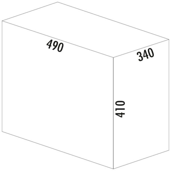 WESCO® Profiline Trio-Master 410 S/400-3 Afvalscheiding onderkast 40L - Afbeelding 3