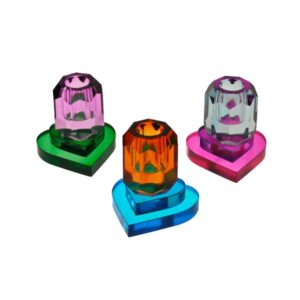 Kristallen Kaarsenhouder hart set 3