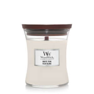WoodWick White Teak Medium Candle