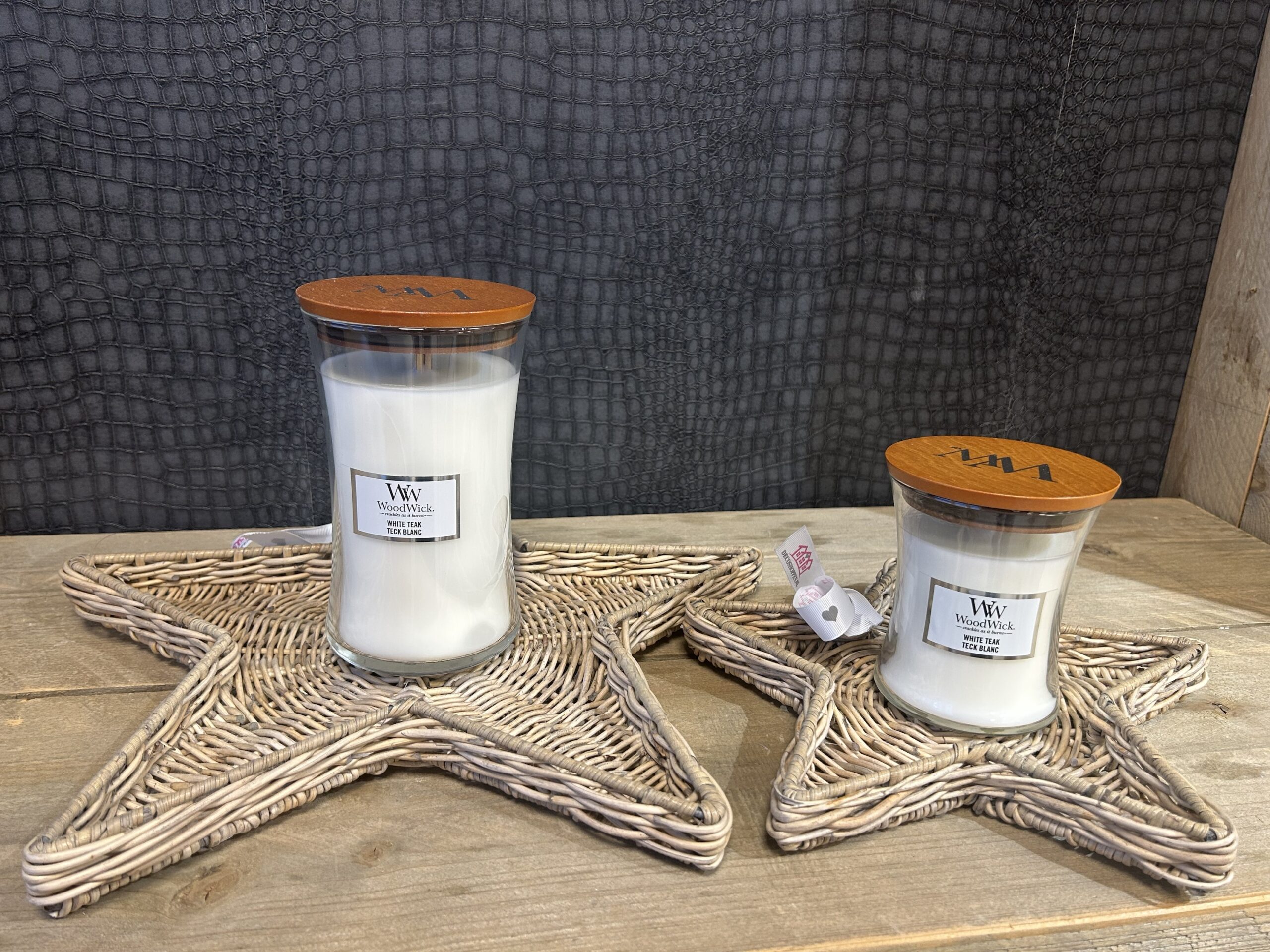 Rieten Ster Dienbladen Set van 2 - Afbeelding 4